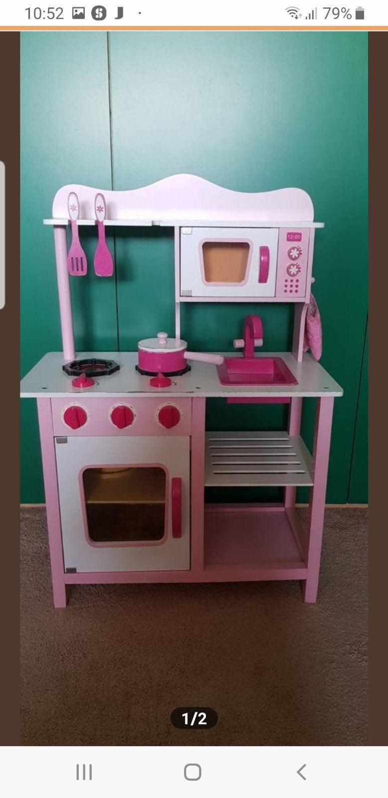 Keukentje voor veel speelplezier met accesoires., Ophalen, Gebruikt, Speelkeuken-accessoire