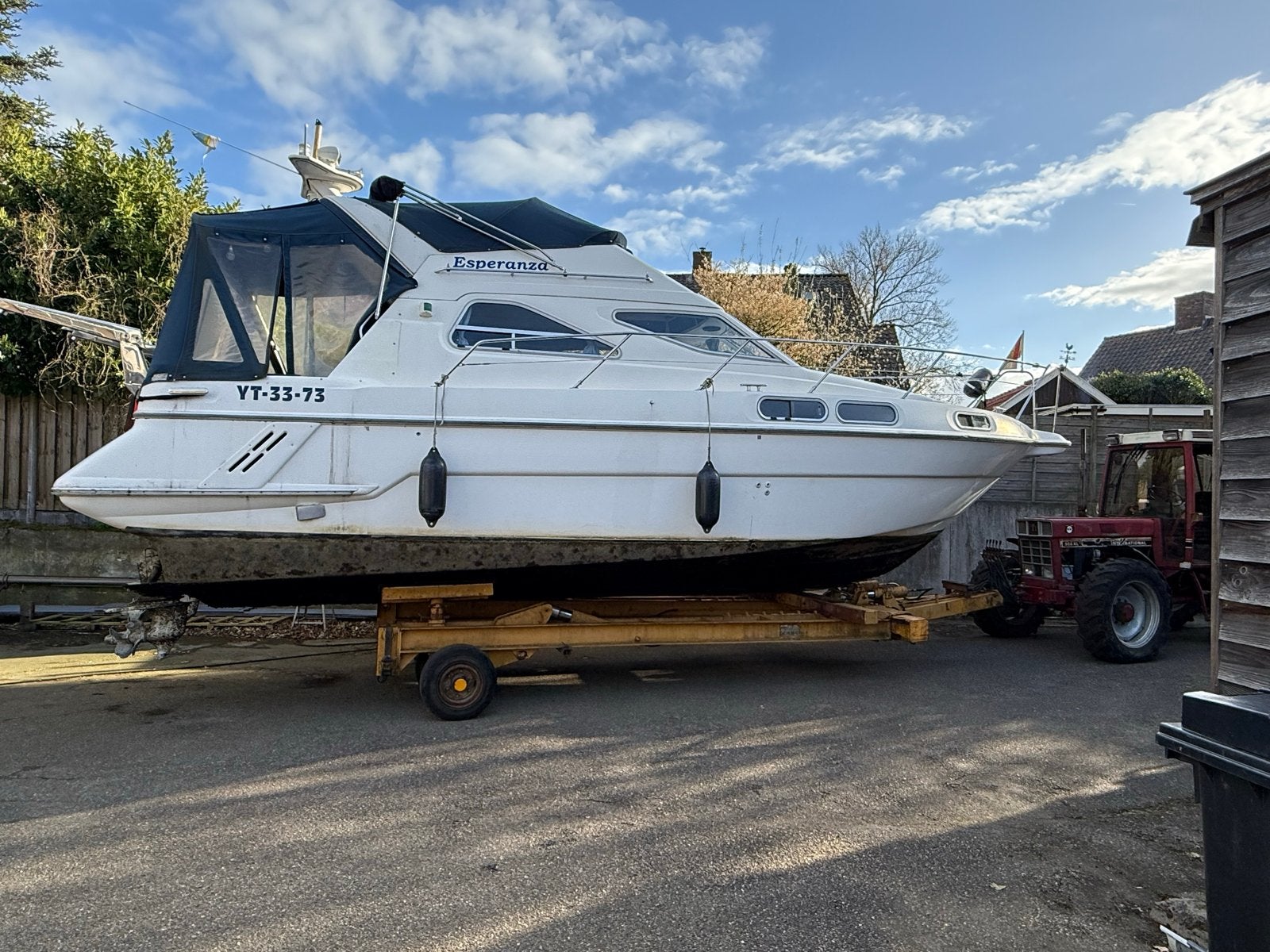 Sealine 310 Statesman 2x 200pk Diesel, Ophalen, Gebruikt, Biminitop, Polyester