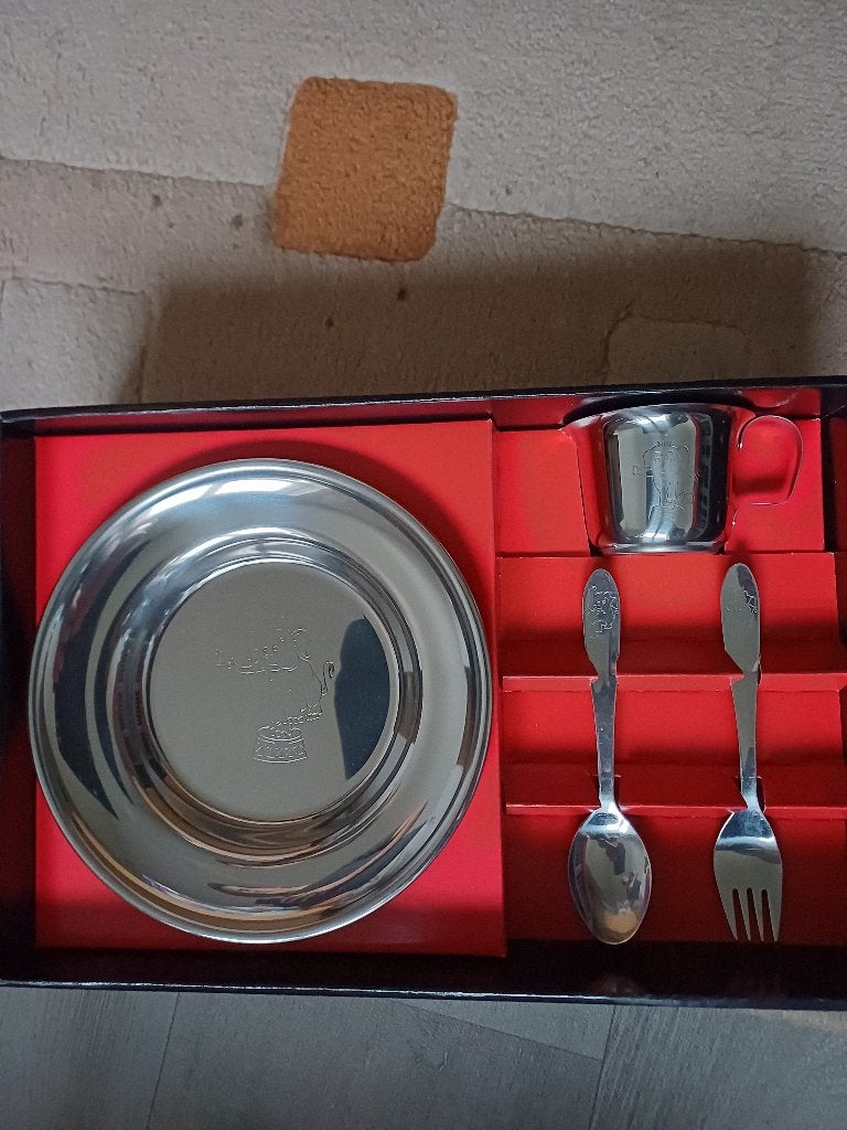 kinderservies, Huis en Inrichting, Ophalen, Nieuw, Overige stijlen, Metaal