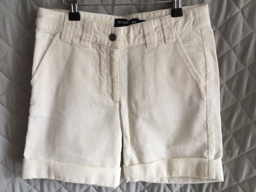 MC Gregor wit rib korte broek maat 164 nieuw (3B1) (m)