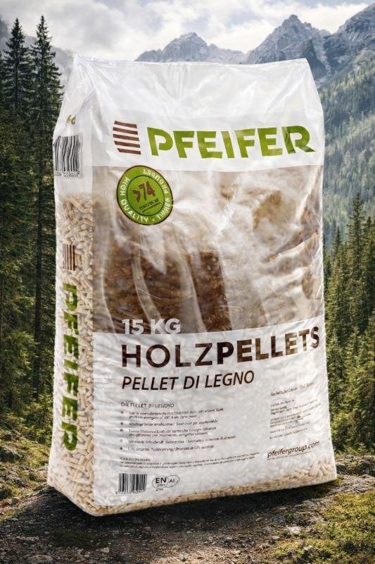 Pfeifer Houtpellets 15KG, Minder dan 3 m³, Ophalen of Verzenden