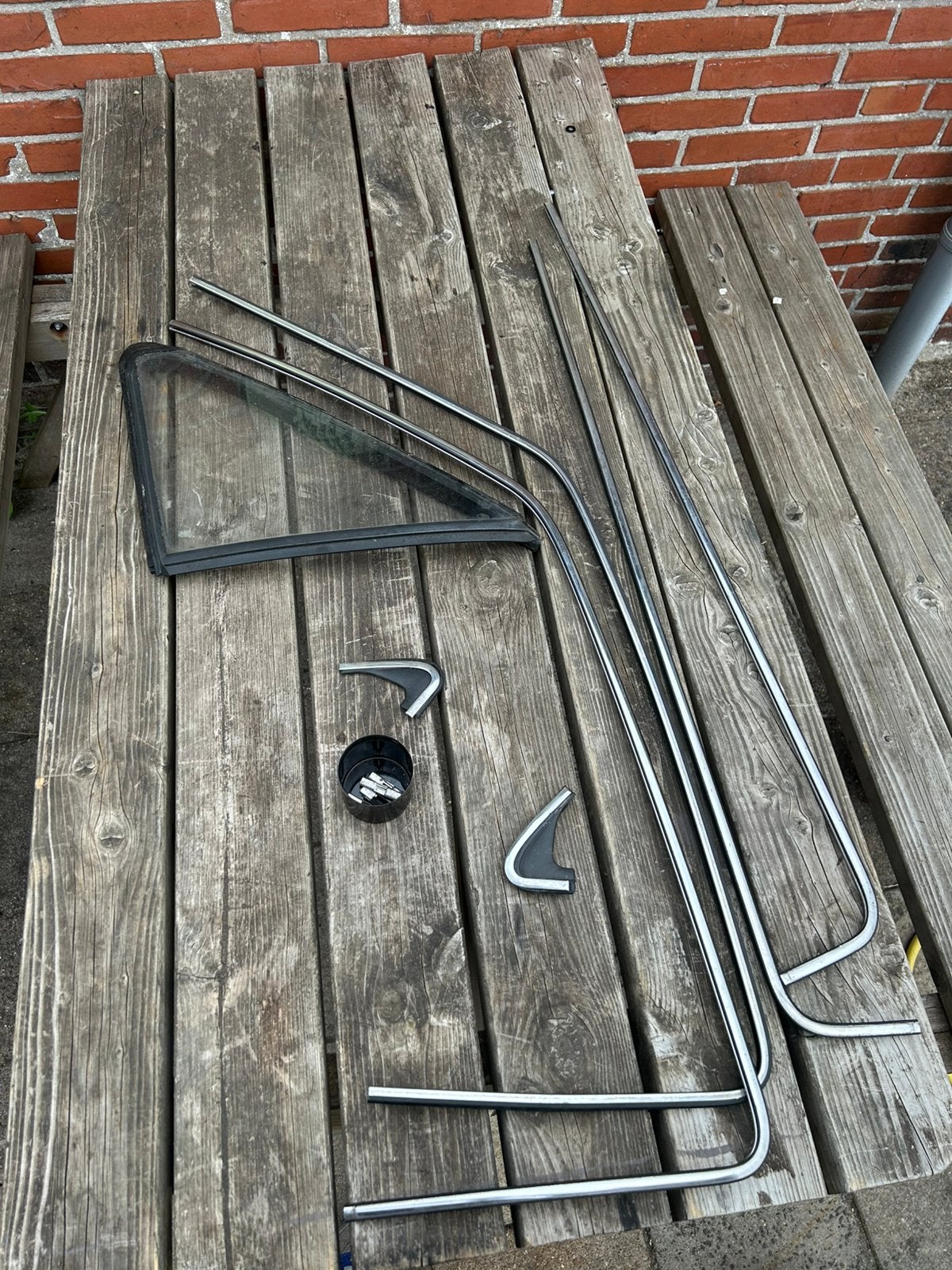 Golf 2 3deurs chrome raampezen 83 tot 87, Ophalen, Gebruikt, Bumper, Volkswagen