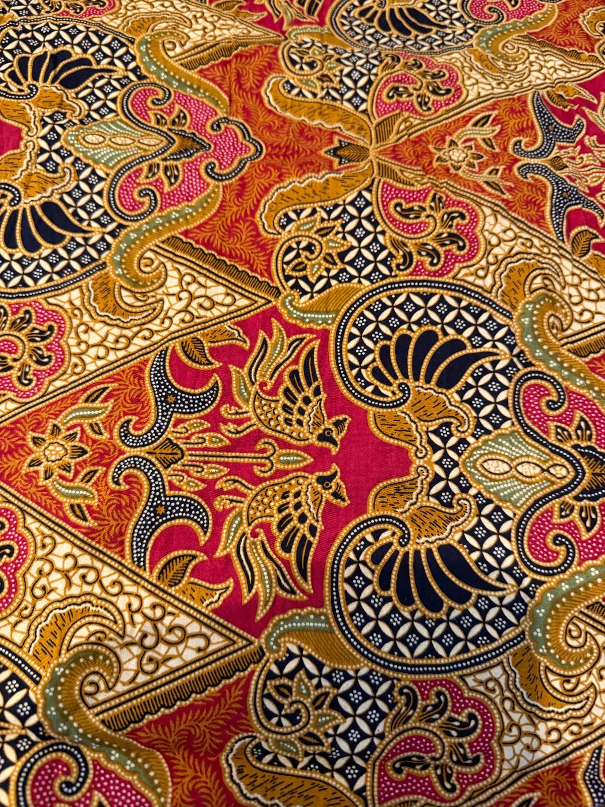 Vintage Indonesische Sarong - 100x230 cm, Ophalen of Verzenden