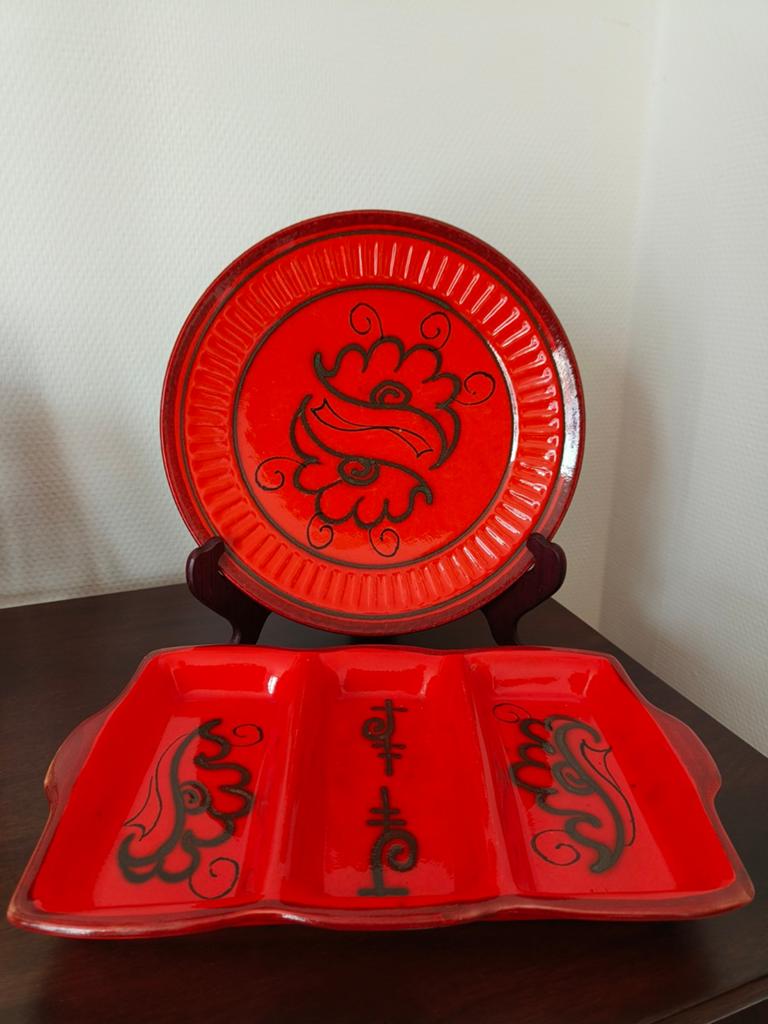 Bord en snack schaal van Flora Gouda Tokyo/Tokio, Ophalen of Verzenden