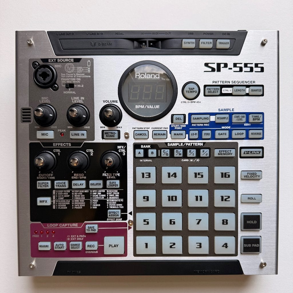 Roland SP-555 Creative Sampler with Performance Effects, Ophalen, Zo goed als nieuw