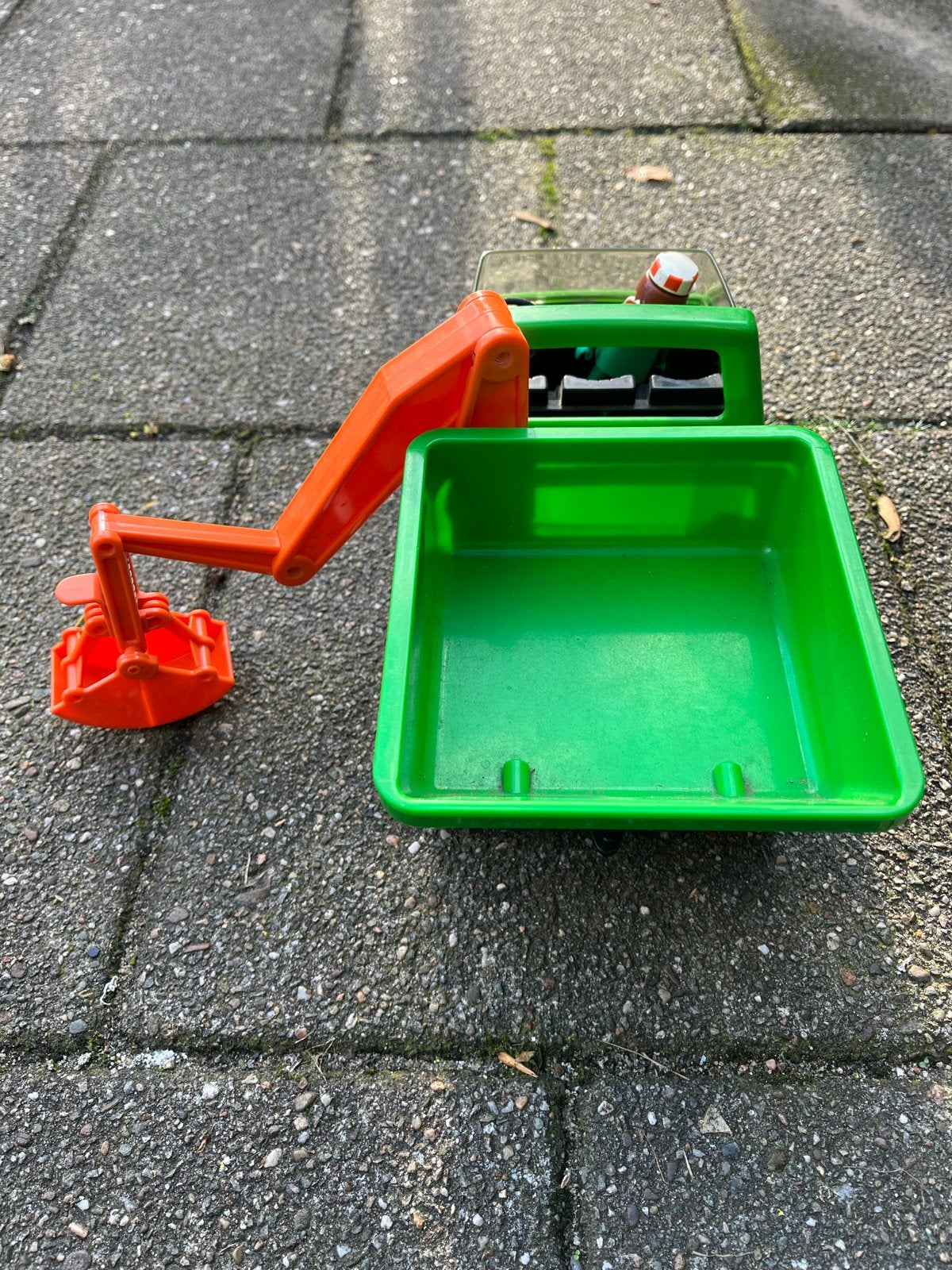 Playmobil Transportlader met figuur en accessoires, Ophalen of Verzenden, Gebruikt, Complete set, Voertuig