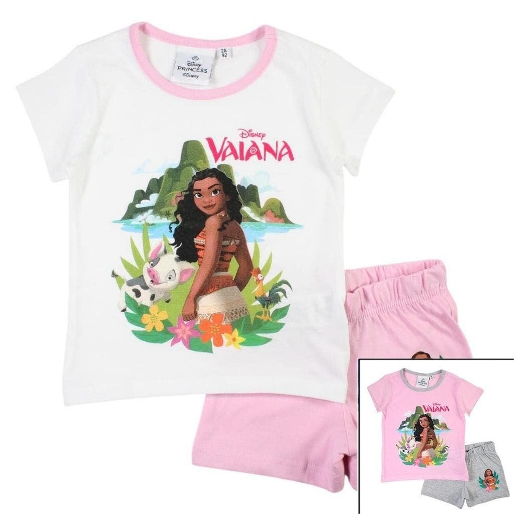 Vaiana Shortama - Maat 92 - 98 - 104 - 110 - 116 - Disney, Disney, Nacht- of Onderkleding, Meisje, Nieuw