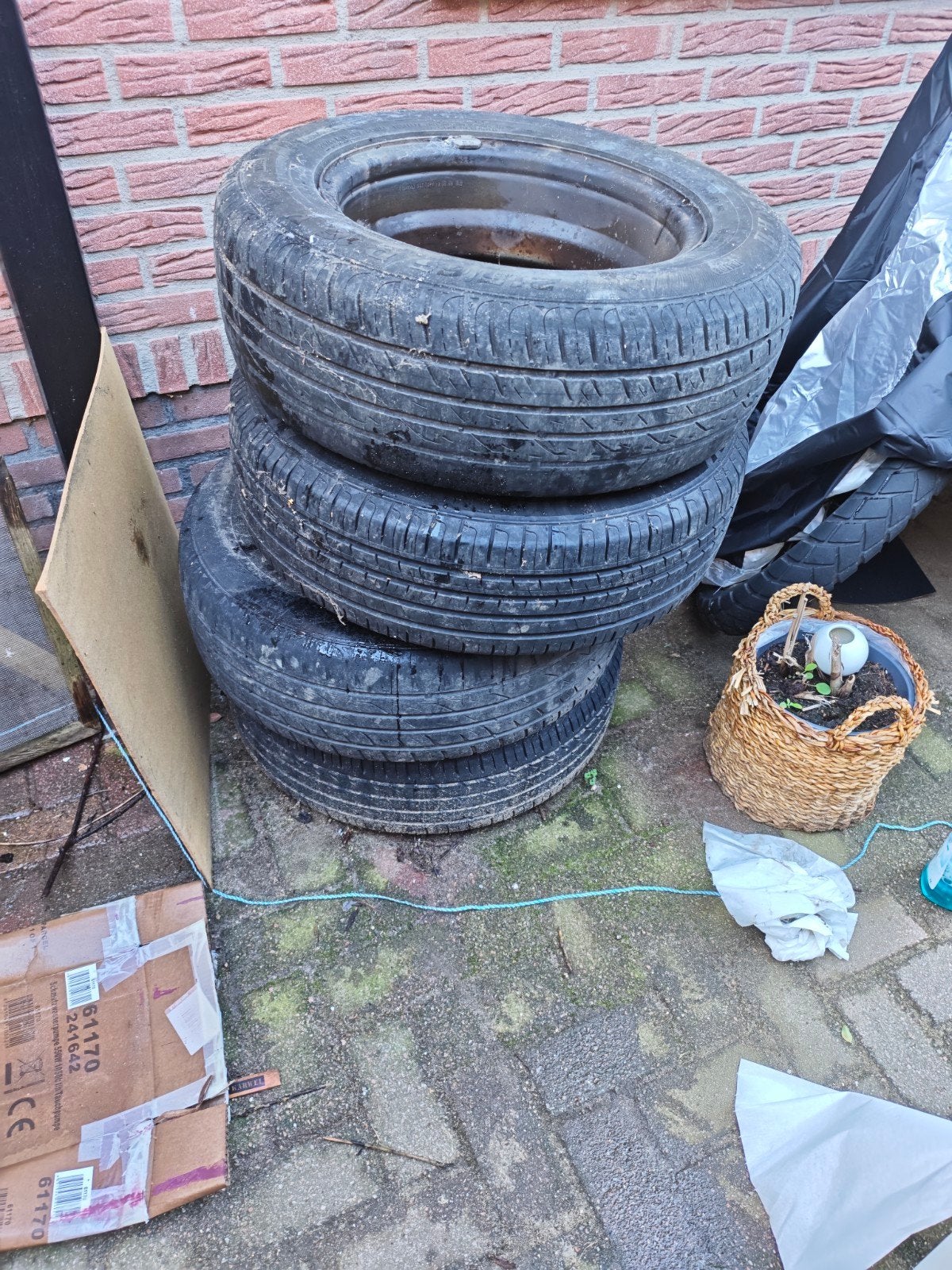 Topy 16 inch velg met band (T 16x61/5 J DOT), Auto diversen, Ophalen
