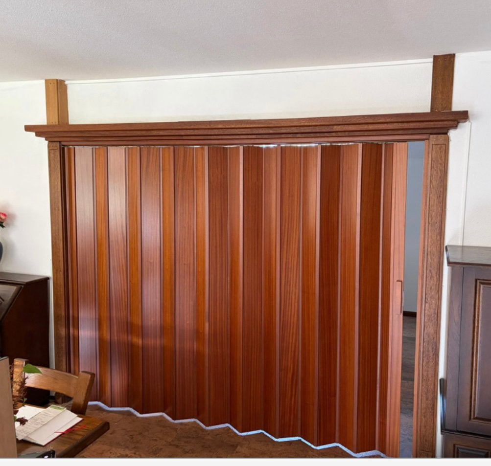 Houten harmonicadeur - Kamer en suite, Ophalen, Gebruikt