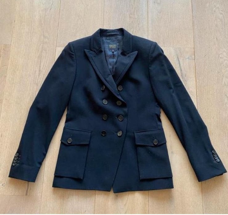 Pauw maat 2 S blauw nieuwstaat wol, Kleding | Dames, Blauw, Ophalen of Verzenden, Zo goed als nieuw, Jasje