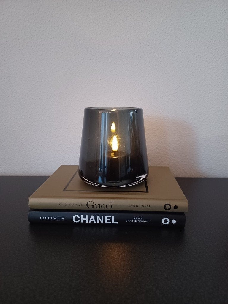 Luxury Windlicht Smoke Chic Nieuw!, 10 cm, Overige merken, Nieuw, Ophalen of Verzenden
