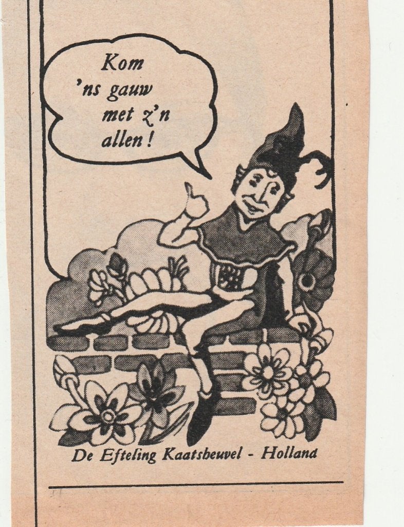 Retro reclame 1973 De Efteling pretpark kom er gauw heen, Verzenden, Overige typen