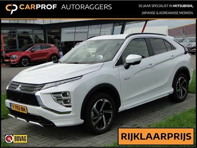 Mitsubishi Eclipse Cross PHEV 2.4 Prestige+ | Leer | Adaptie, Auto's, Zwart, 4 cilinders, Overige brandstoffen, Bedrijf
