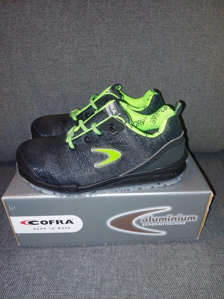 Cofra Sole S3 werkschoenen - zwart / neongroen - maat 37, Zwart, Nieuw, Ophalen of Verzenden, Werkschoenen