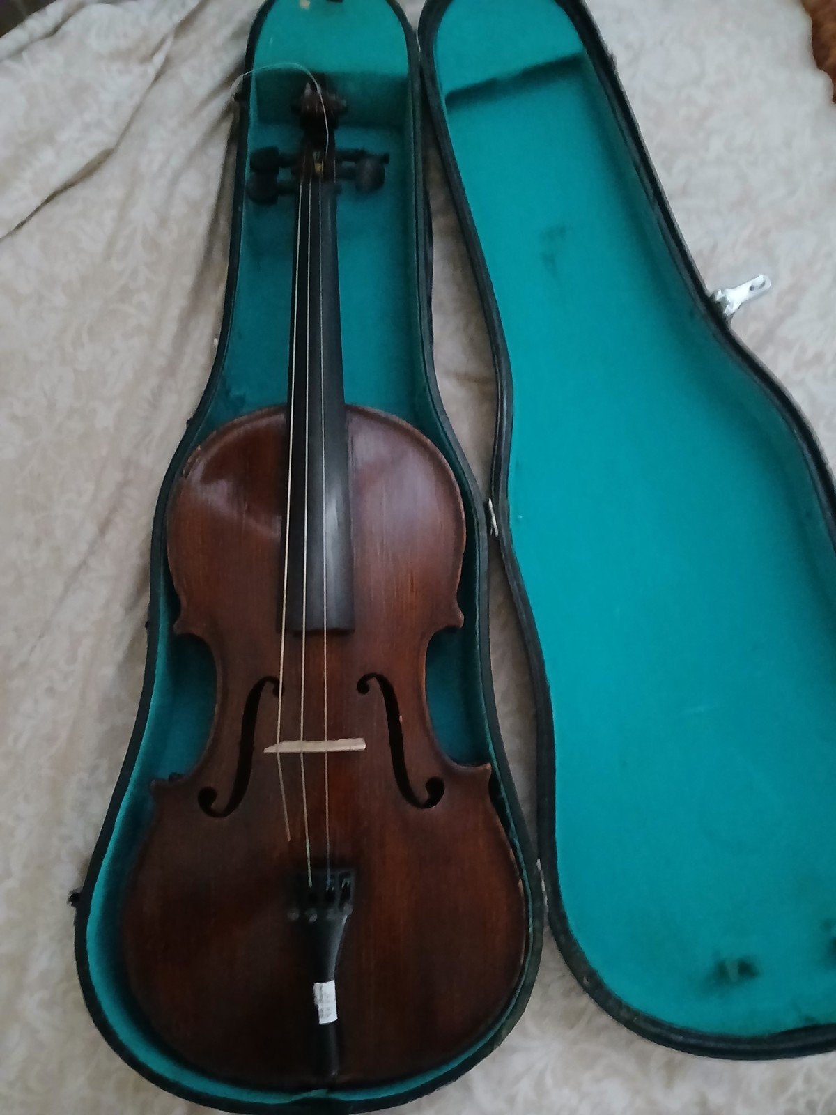 Antieke altviool "Nicolas Bertholini 1810" met koffer, Muziek en Instrumenten, Strijkinstrumenten | Violen en Altviolen, Ophalen
