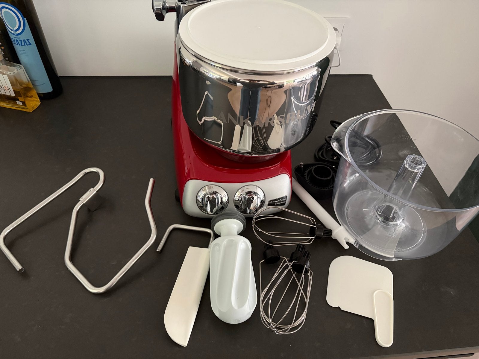 Ankarsrum Assistent Original AKM 6230 R Keukenmachine 1500w, 4 liter of meer, Ophalen, Zo goed als nieuw, 3 snelheden of meer