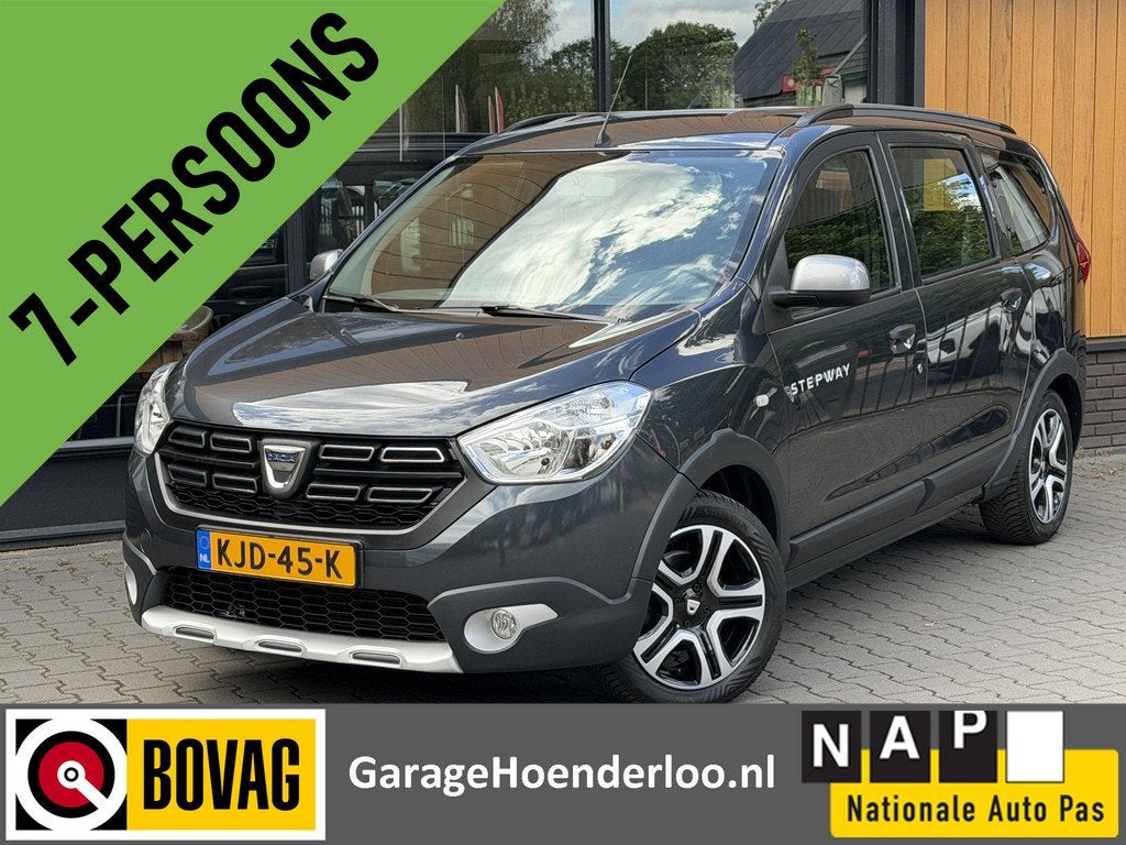 Dacia Lodgy 1.3 TCe Stepway 7p. Camera, Carplay, Stoelverw., Auto's, Voorwielaandrijving, Stof, Gebruikt, Euro 6
