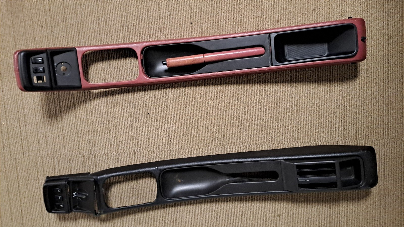 Porsche knielijsten asbak middenconsole 911 930 964 993, Auto-onderdelen, Interieur en Bekleding, Ophalen of Verzenden, Gebruikt