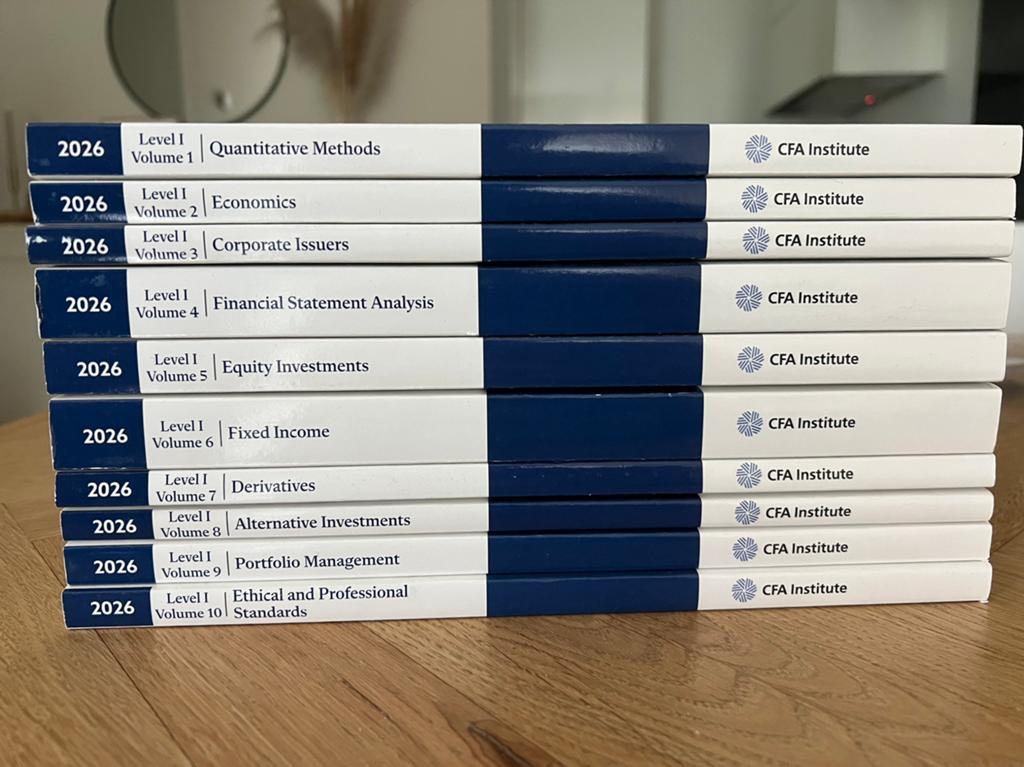 CFA 2026 Level I - All volumes, Boeken, Ophalen of Verzenden, Beta, Zo goed als nieuw, Niet van toepassing
