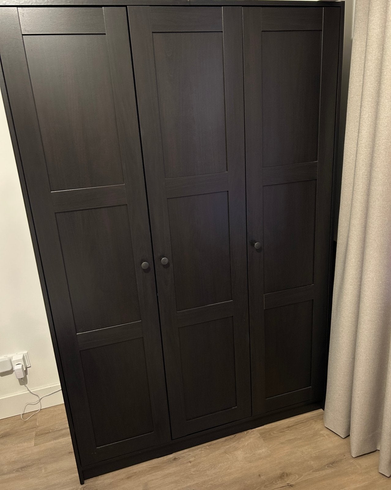 Zwarte kledingkast IKEA rakkestad, Ophalen, 50 tot 100 cm, Zo goed als nieuw, 150 tot 200 cm