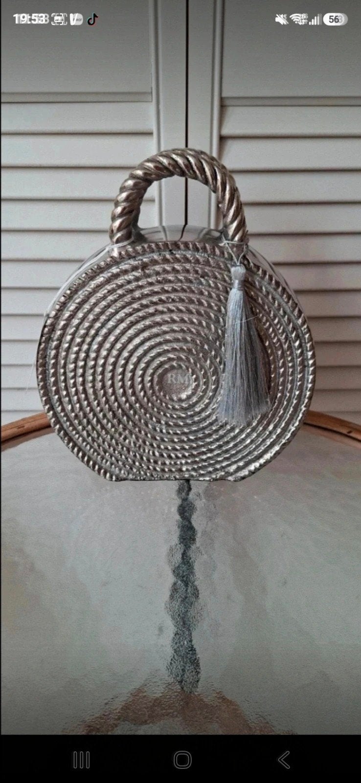 Rivièra Maison Bali Bag Statue; Nieuw, Huis en Inrichting, Ophalen of Verzenden, Nieuw, Zilver, Metaal