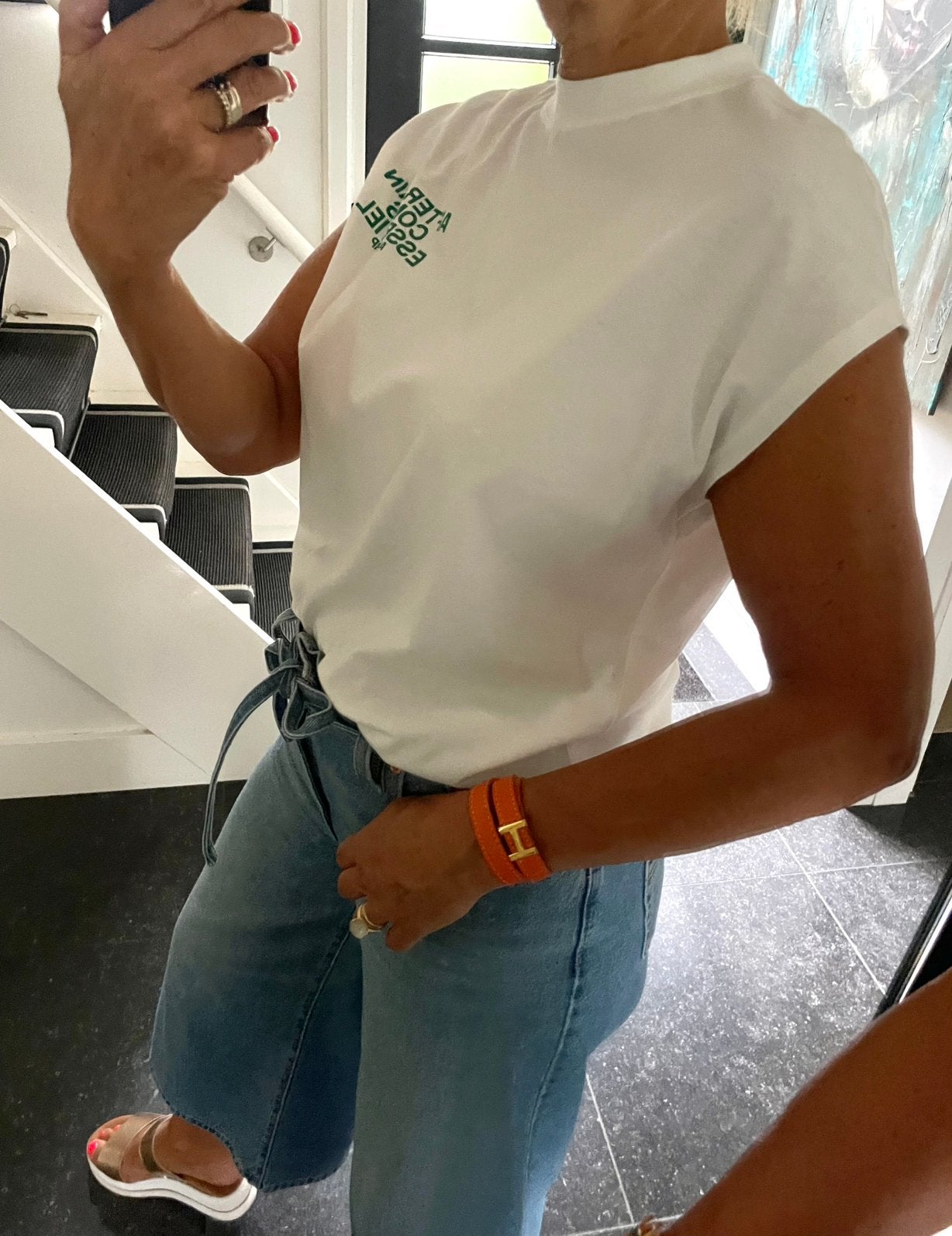 Essentiel Antwerp, NIEUW, super leuk shirt met tekst, S/M, Kleding | Dames, Blouses en Tunieken, Ophalen of Verzenden, Nieuw, Maat 38/40 (M)