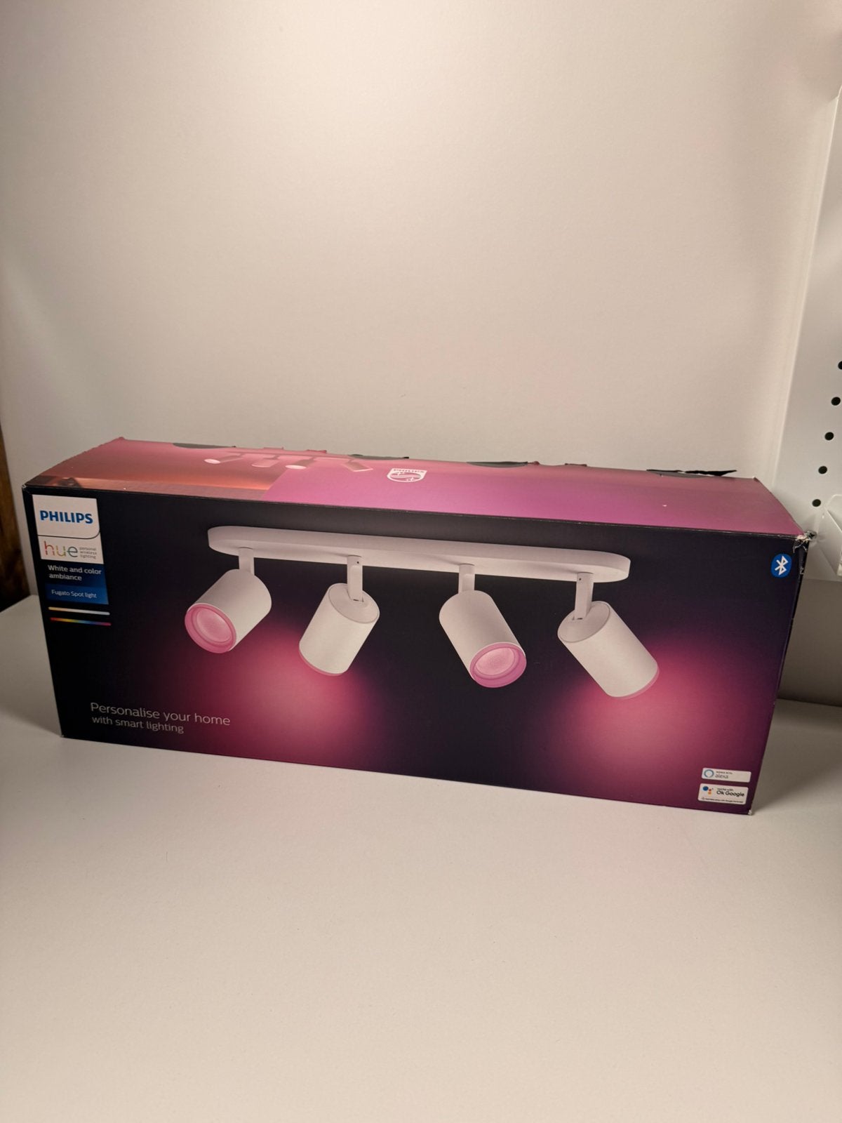 Philips Hue White and Color Ambiance Fugato Spot, Ophalen, Metaal of Aluminium, Nieuw, Led