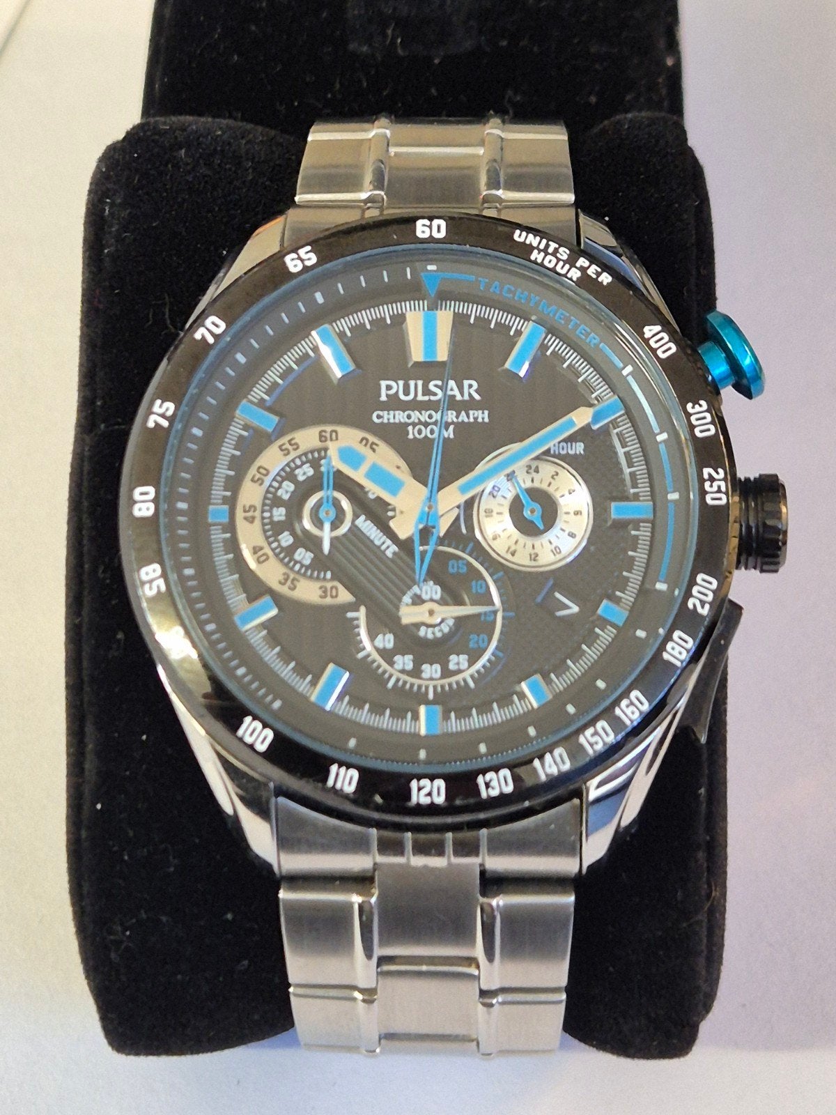Pulsar Chronograaf PU2055X1 Herenhorloge - Nieuwe Batterij, Overige merken, Staal, Polshorloge, Ophalen of Verzenden