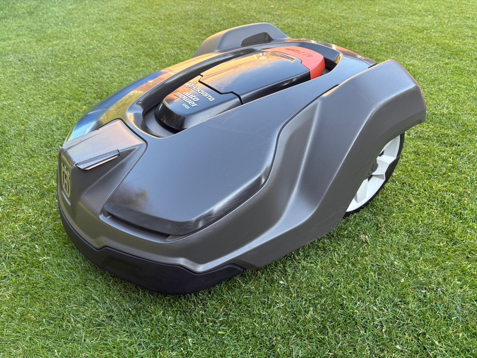 Husqvarna 430X Automower robotmaaier, Tuin en Terras, Robotmaaiers, Ophalen, Gebruikt, 20 tot 25 cm, Bestuurbaar via app