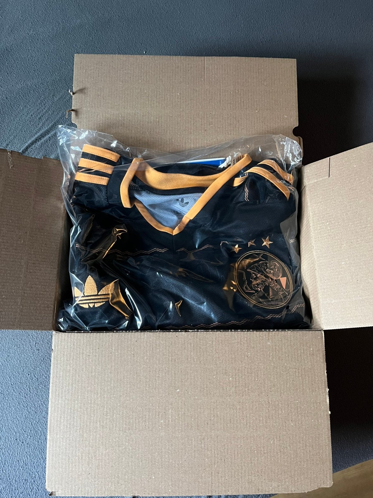 Ajax uitshirt 2026/2027 3XL met eredivisie patch, Ophalen, Blauw, Overige maten, Zo goed als nieuw