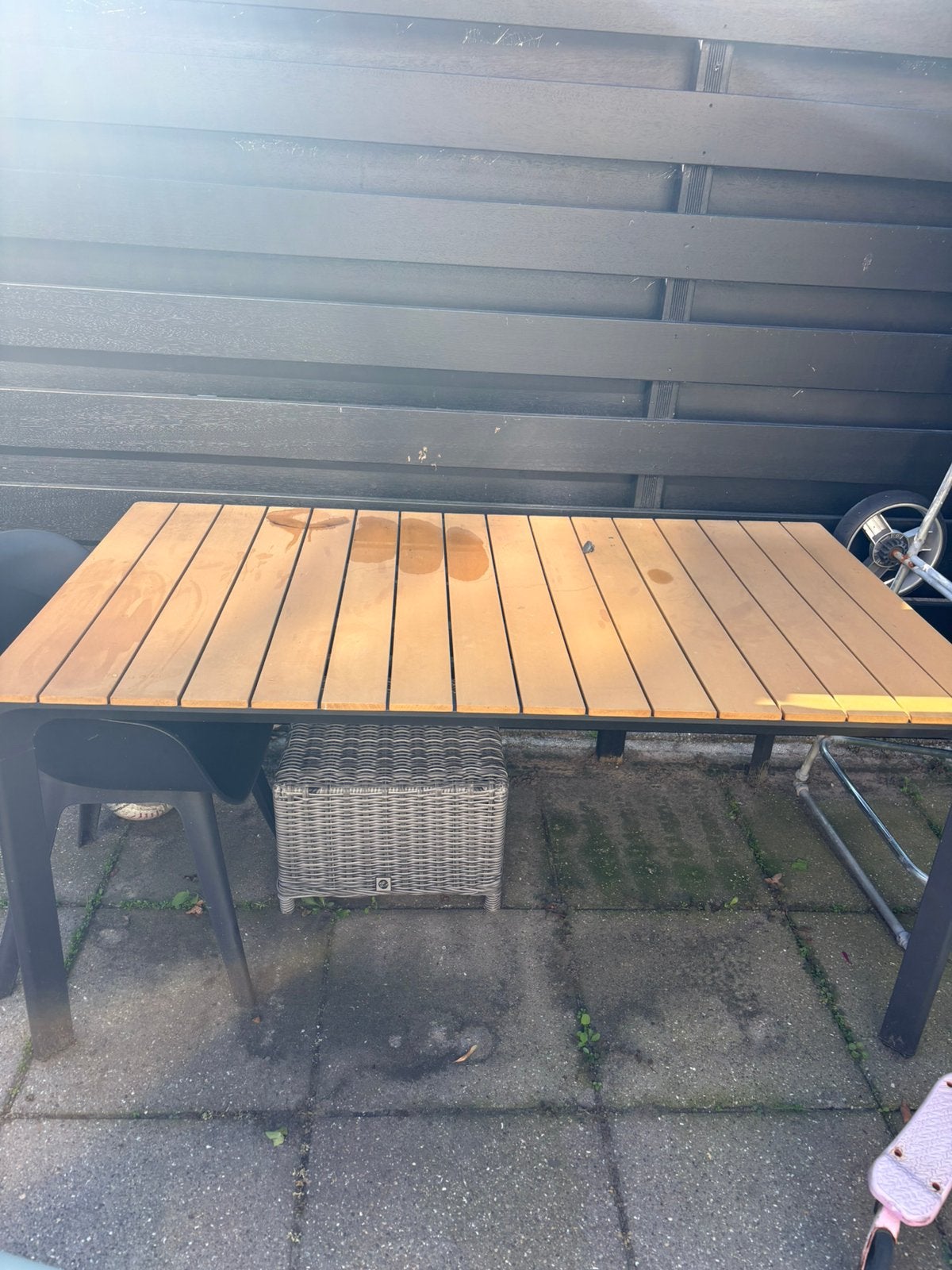Tuintafel, kunststof / aluminium, Ophalen, Eettafel, 6 zitplaatsen, Aluminium