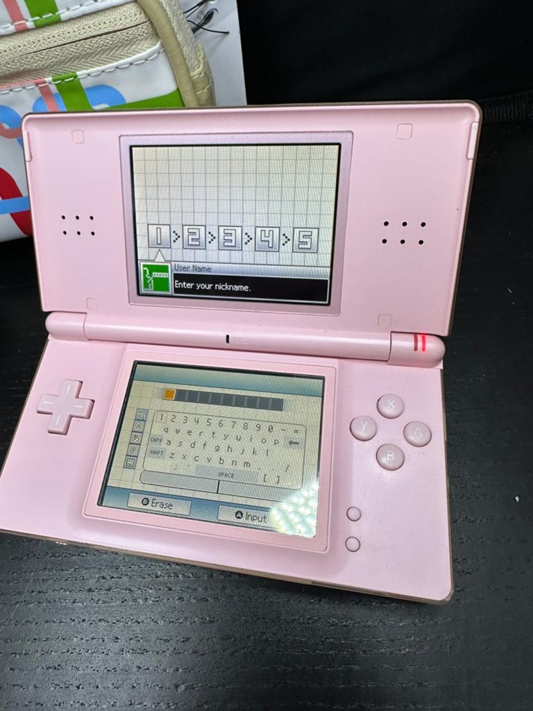 Nintendo DS Lite Roze + Nintendogs + Hoes + Lader, R, Ophalen of Verzenden, H, Roze