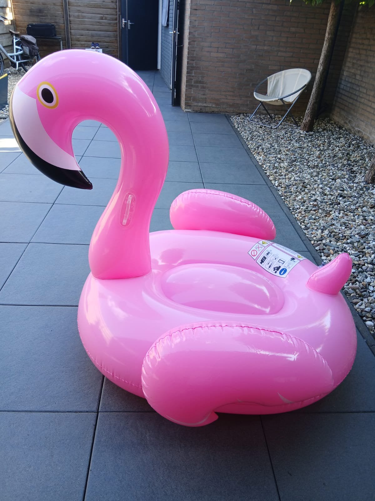 Opblaasbare flamingo zwembad, Ophalen, Gebruikt