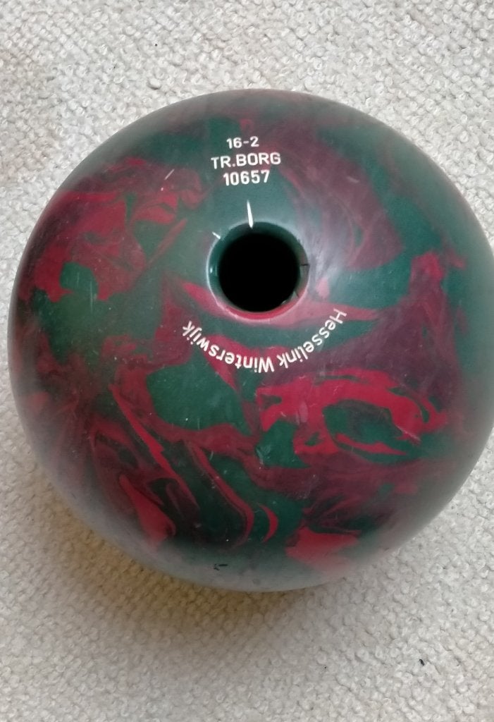 Trelleborg kegelbal (16,2 pond), Sport en Fitness, Bowlen, Ophalen of Verzenden, Gebruikt, Bal