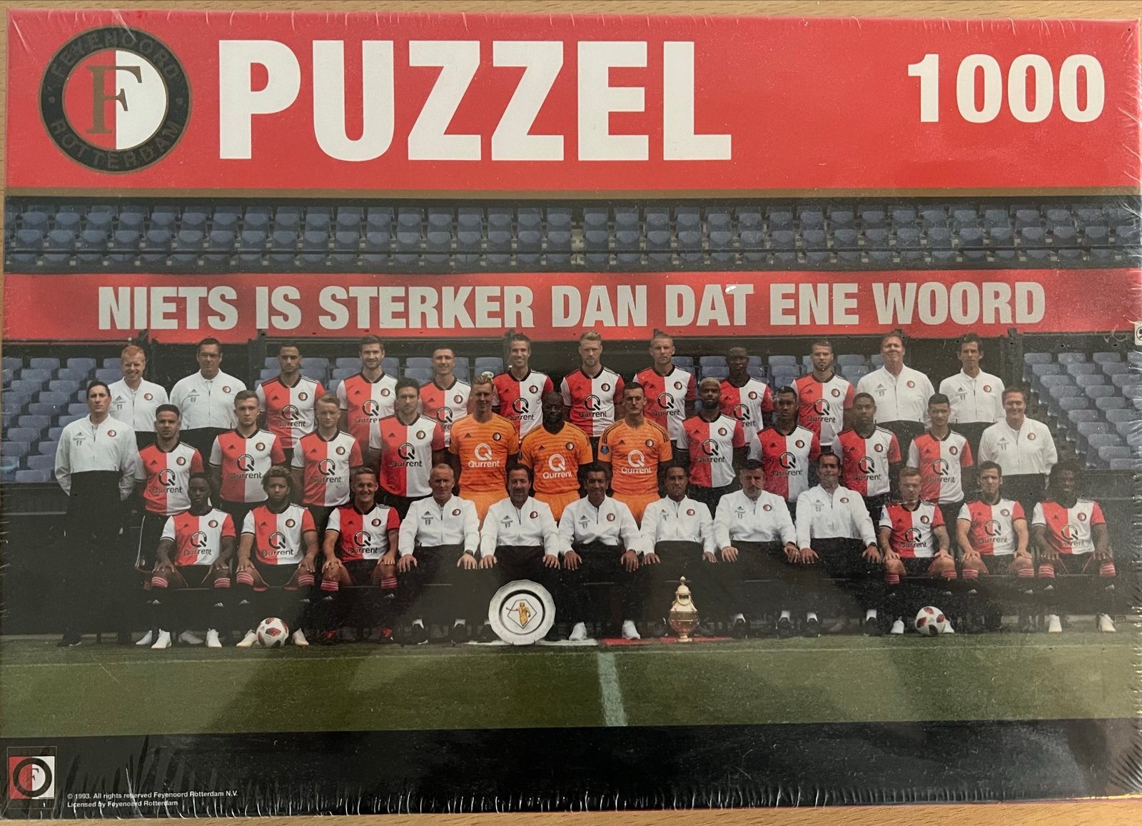 Feyenoord Puzzel 1000 stukjes - 'Niets is sterker', Ophalen, Meer dan 50 stukjes, Nieuw, 6 jaar of ouder