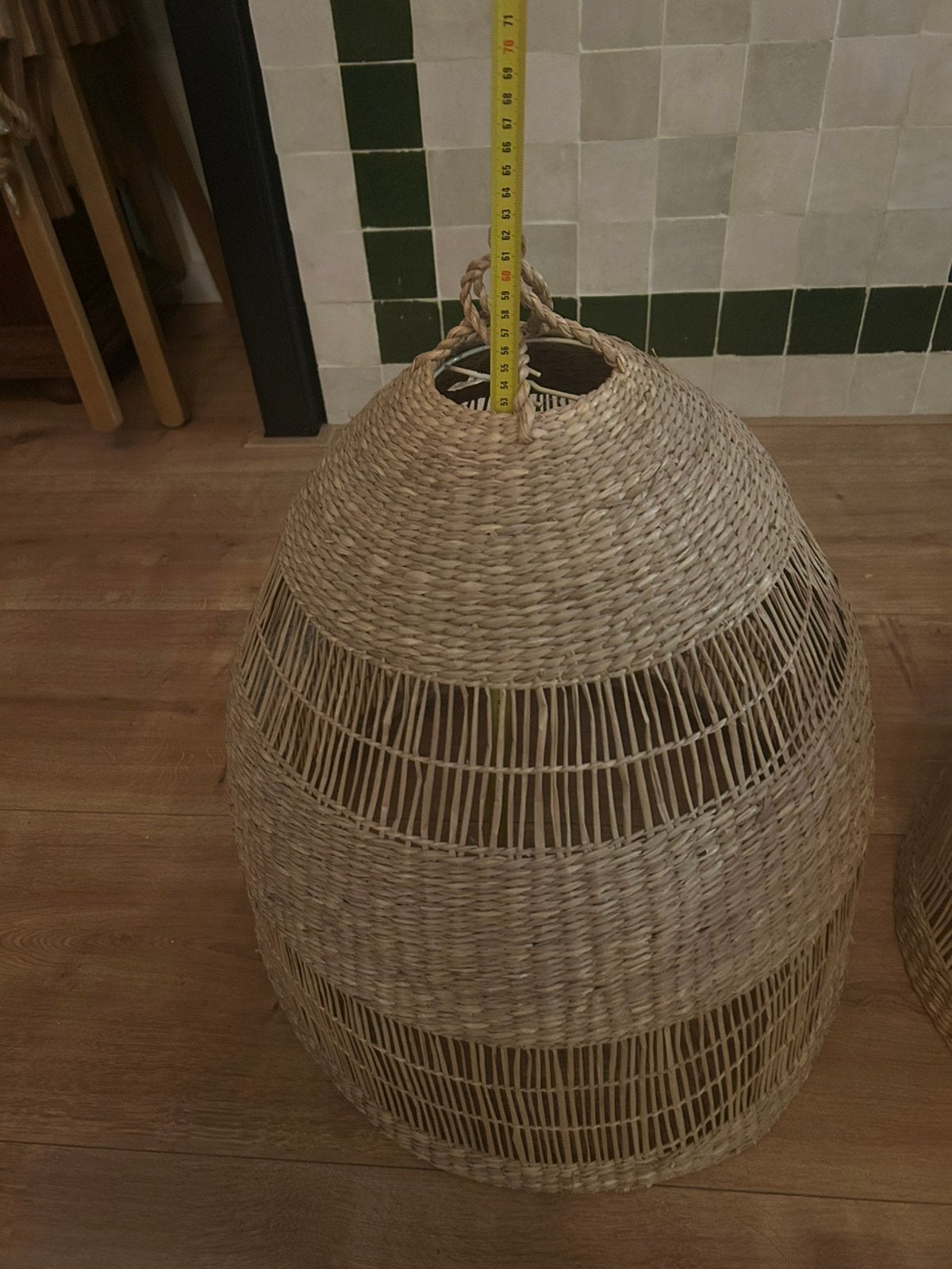 IKEA TORARED lampenkappen – zeegras, 55 cm, Ophalen, Zo goed als nieuw