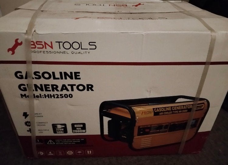 BSN Tools Benzine Generator HH2500 2000W Aggregaat 220V 5,5, Minder dan 8x, Ophalen, Overige merken, Nieuw