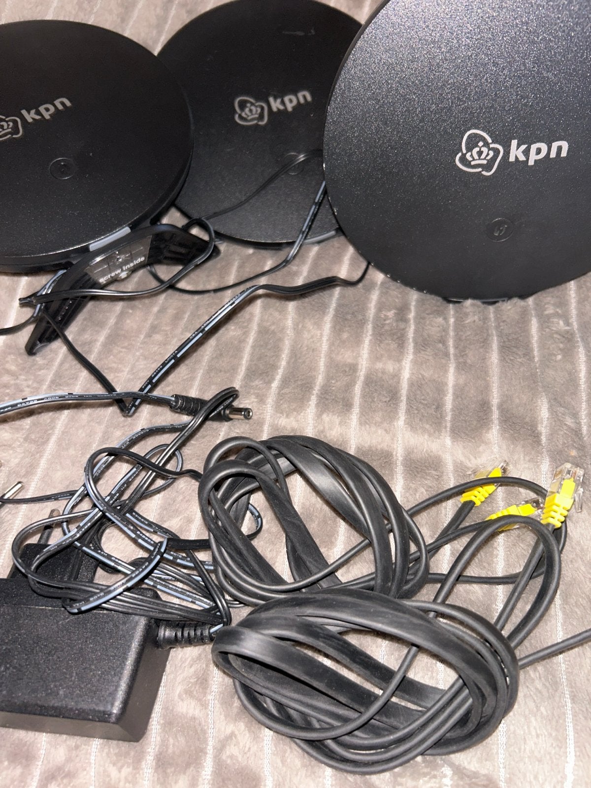 KPN SuperWifi punten (3 stuks) met adapters en kabels, Telecommunicatie, Gebruikt, Ophalen of Verzenden, Zonder simlock, Zonder abonnement