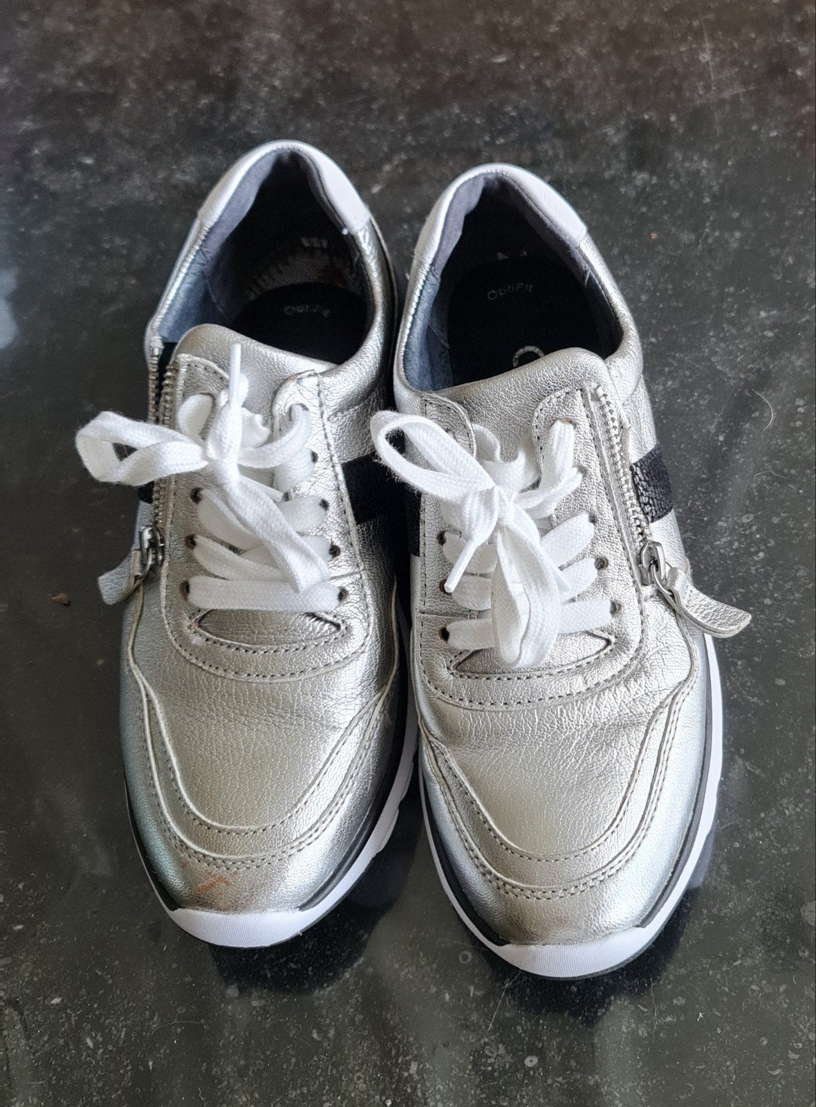 Nieuwe zilveren Gabor sneakers, Gabor, Nieuw, Ophalen of Verzenden, Sneakers of Gympen