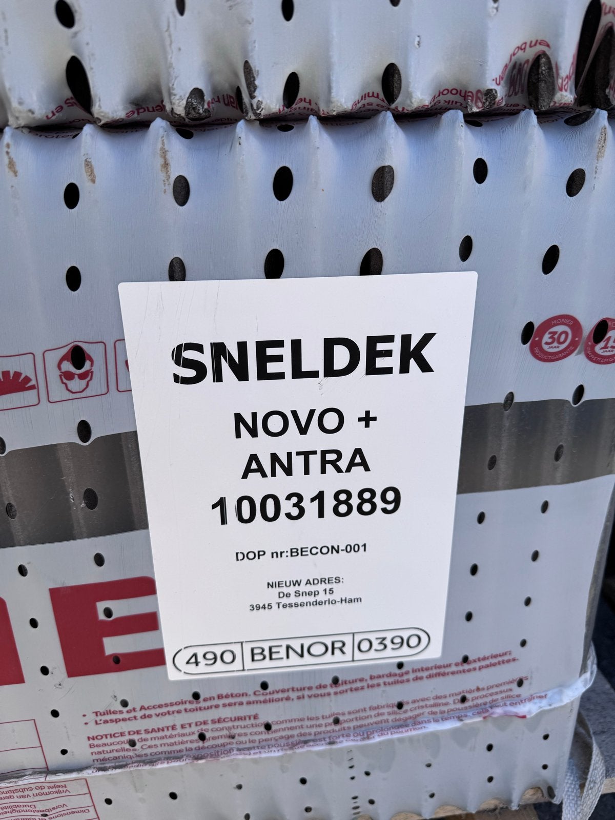 Sneldek betonpan antraciet - Nieuw, Ophalen, Steen of Klei, Nieuw, 15 m² of meer