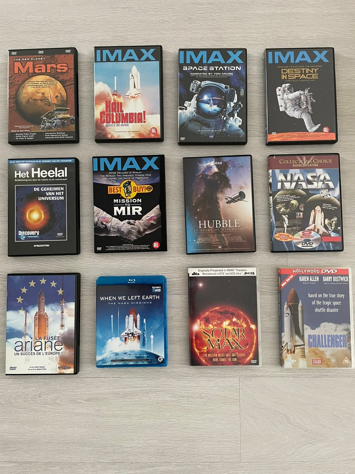 Ruimtevaart DVD’s   12 stuks real space, Alle leeftijden, Nederlands, Wetenschap of Techniek, Ophalen of Verzenden