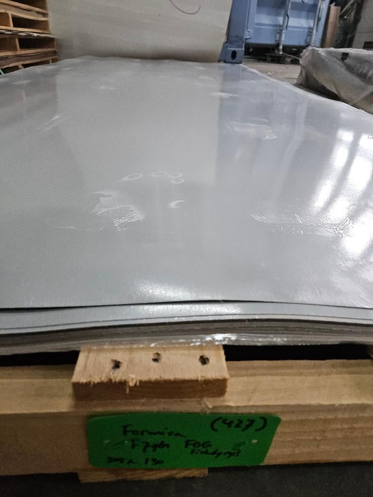 HPL Formica F7961 Fog fineer platen 305x130cm ( 427 ), Doe-het-zelf en Verbouw, Platen en Panelen, Ophalen, HPL, Gebruikt, Nb