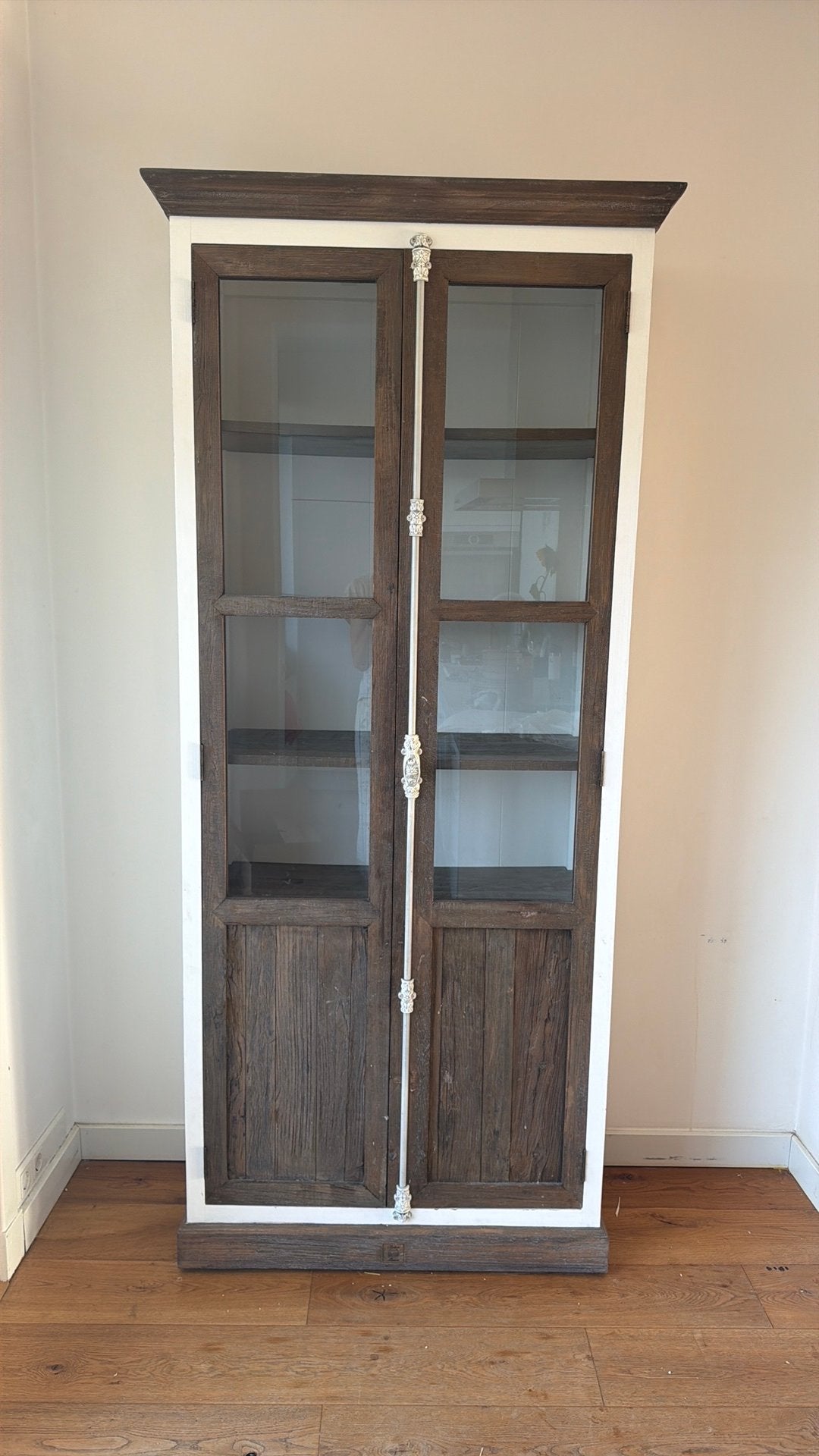 Driftwood glass cabinet.  kitchen, Ophalen, 50 tot 100 cm, Zo goed als nieuw, Minder dan 100 cm