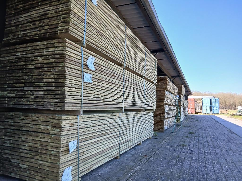 Tuinhout planken schutting hout Houtzagerij Wedde, Ophalen