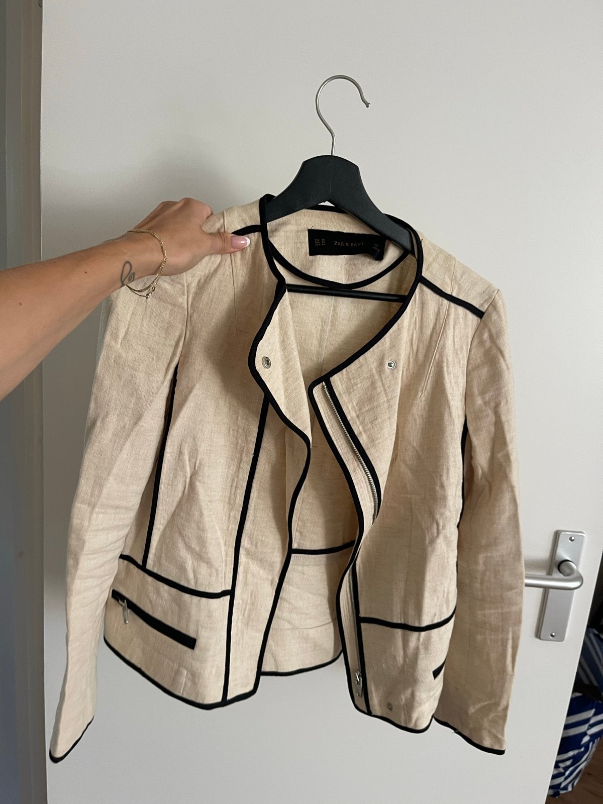 Linen jasje, Ophalen of Verzenden, Zo goed als nieuw, Maat 36 (S), Beige
