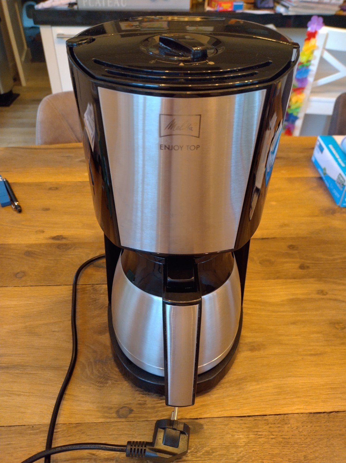 Melitta Enjoy Top koffiezetapparaat met thermoskan, Ophalen, Gebruikt, 10 kopjes of meer, Koffiemachine