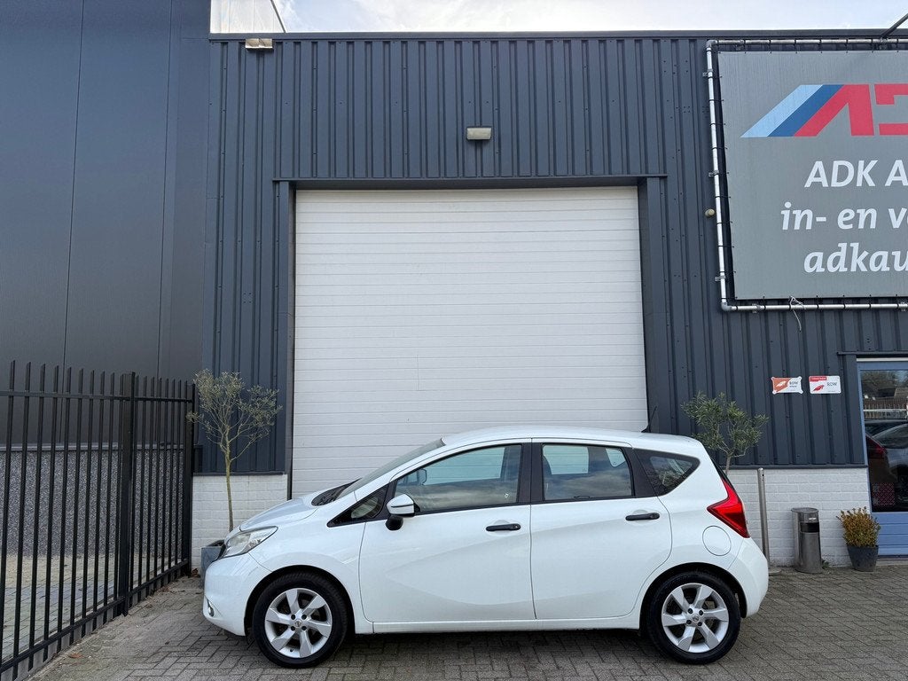 Nissan Note 1.2 N-TEC STOELVERW/AIRCO/TREKHAAK/LM VELGEN, Euro 5, Stof, Zwart, 1198 cc