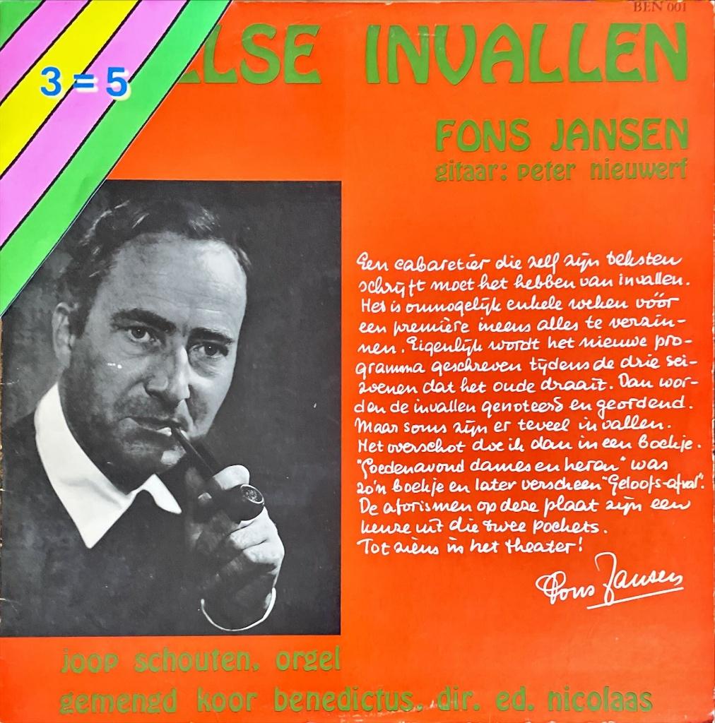 Fons Jansen - Speelse invallen - Vinyl, Gebruikt, Ophalen of Verzenden, Levenslied of Smartlap, 12 inch