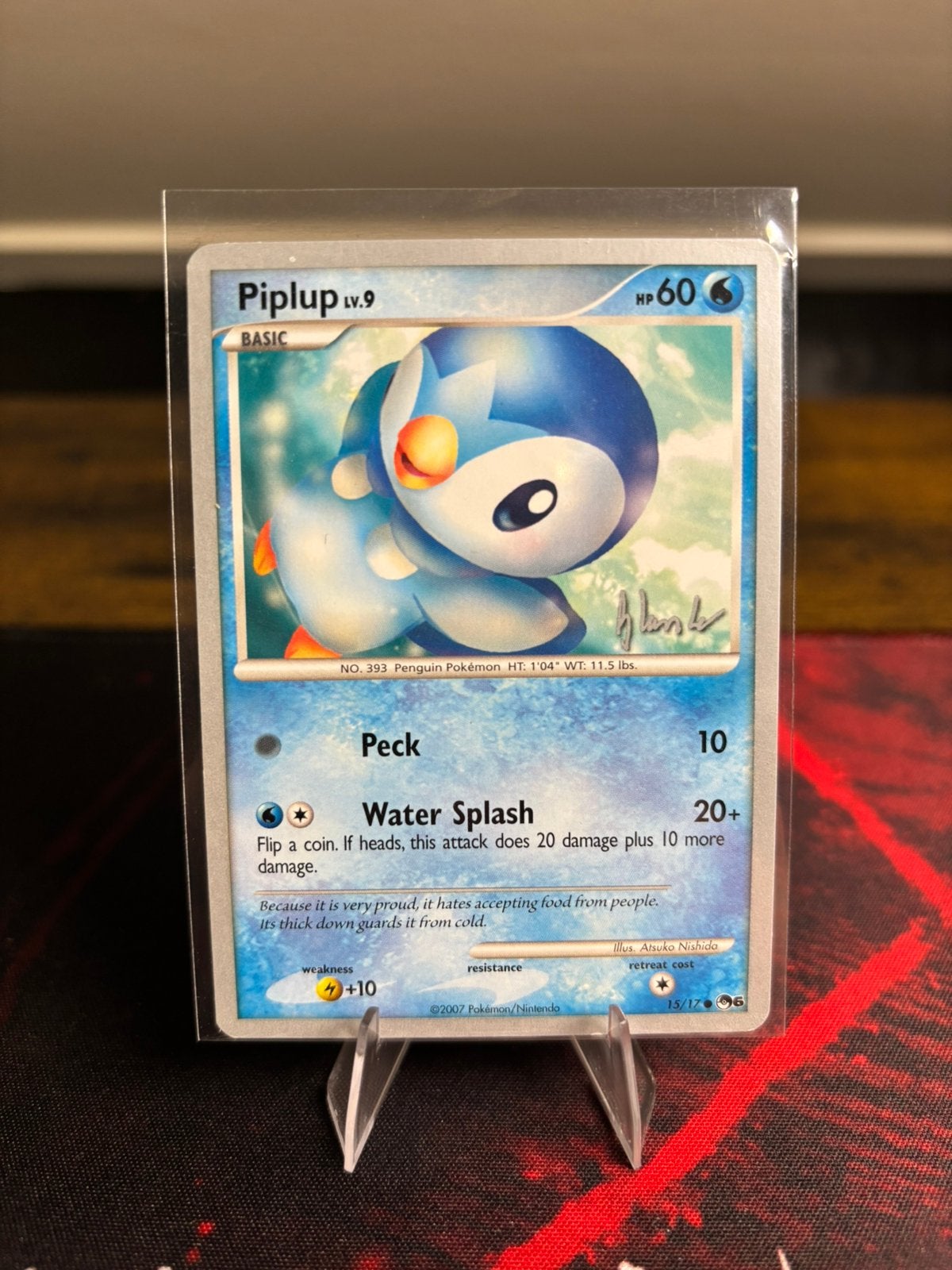 Piplup LV.9 15/17 POP series 6 - World Championships 2008, Ophalen of Verzenden, Zo goed als nieuw