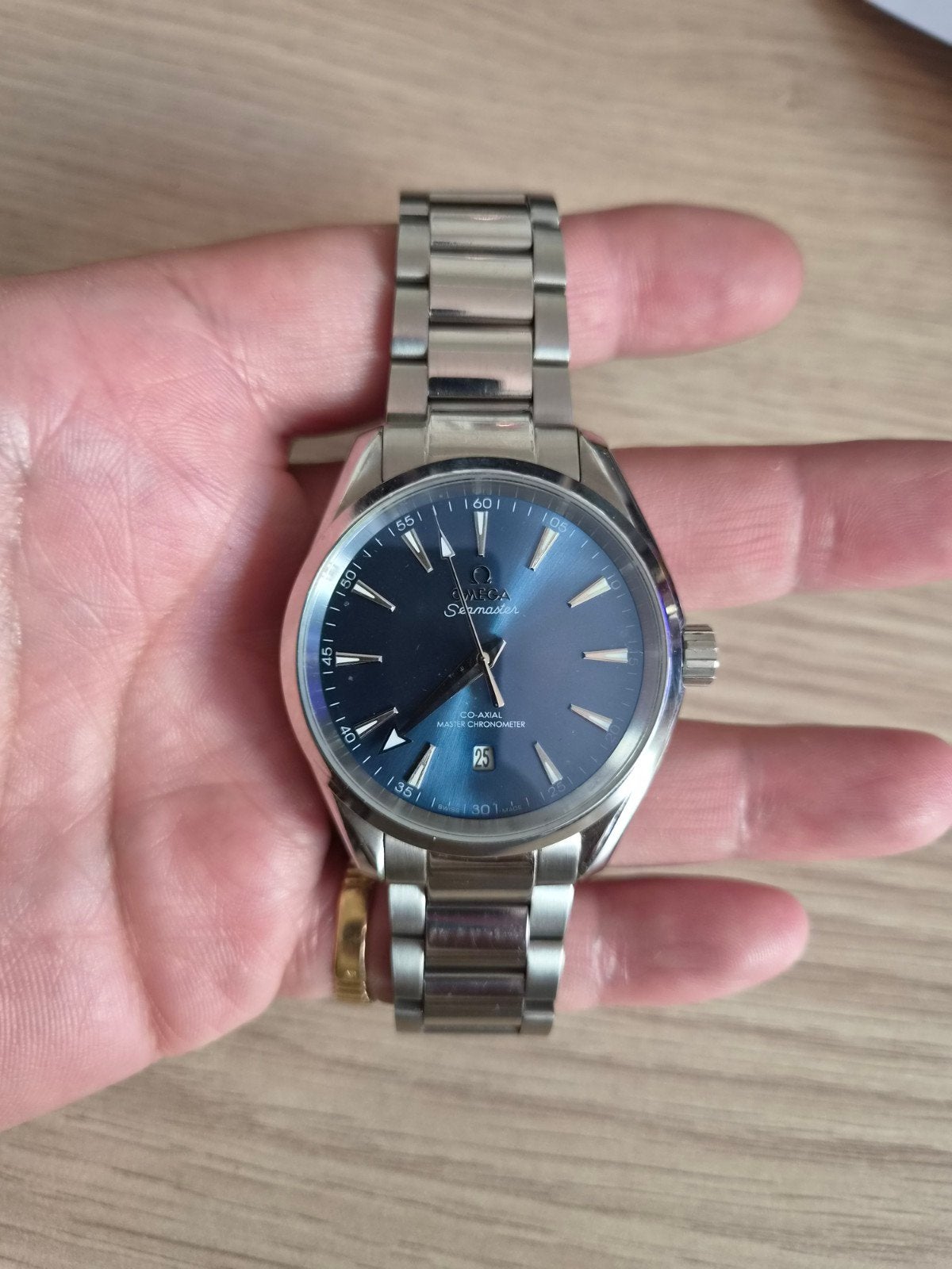 omega seamaster aquaterra, Ophalen of Verzenden, Zo goed als nieuw, Staal, Omega